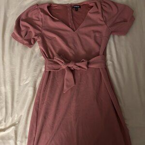 Pink Express Formal Dress with tie